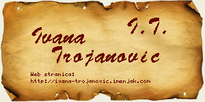 Ivana Trojanović vizit kartica